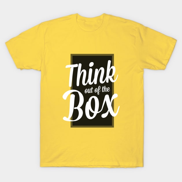 Think out of the box T-Shirt by hamnahamza